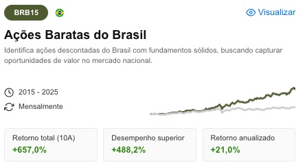 Ações baratas Pro